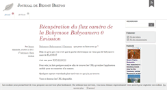 Desktop Screenshot of blog.bbreton.net
